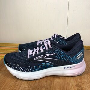 Brooks glycerin 20 womens size 9 shoes blue athletic running sneakers